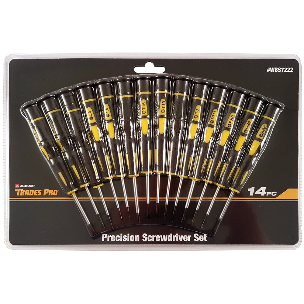 Trades Pro 14pc Precision Screwdriver Set