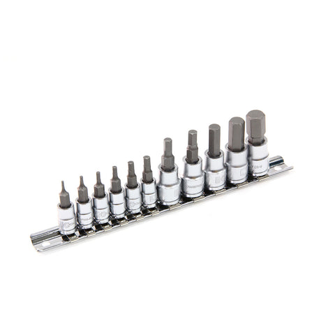 1/4" Dr 3/8" Dr 11pc Hex Bit Socket Set