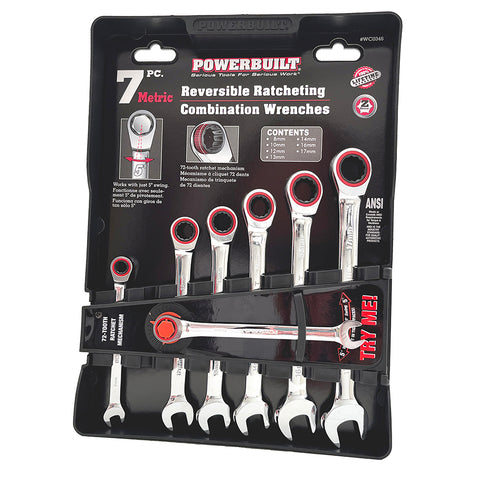 7PC METRIC GEAR SPANNER SET