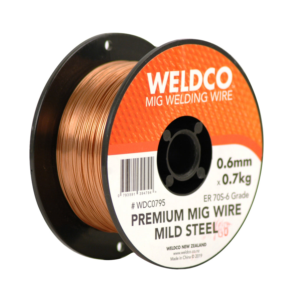 Weldco Mig Welding Wire - 0.6mm x 0.7kg  Premium Mig Wire Mild Steel