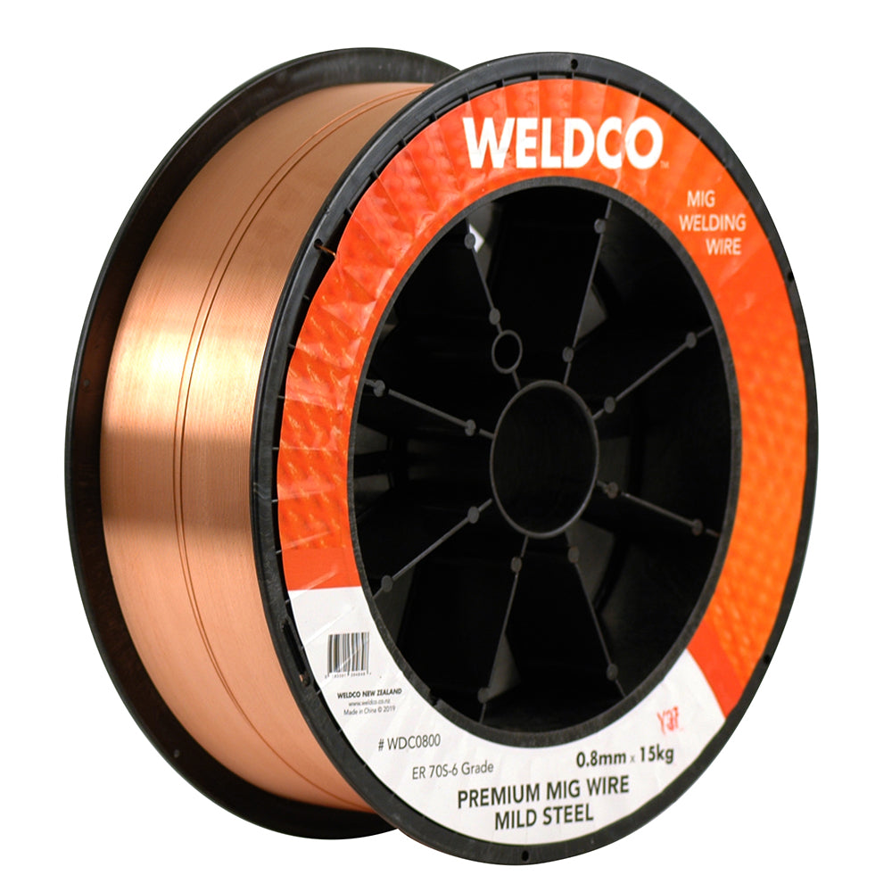 Weldco Mig Welding Wire 0.8mm x 15kg Premium Mig Wire Mild Steel