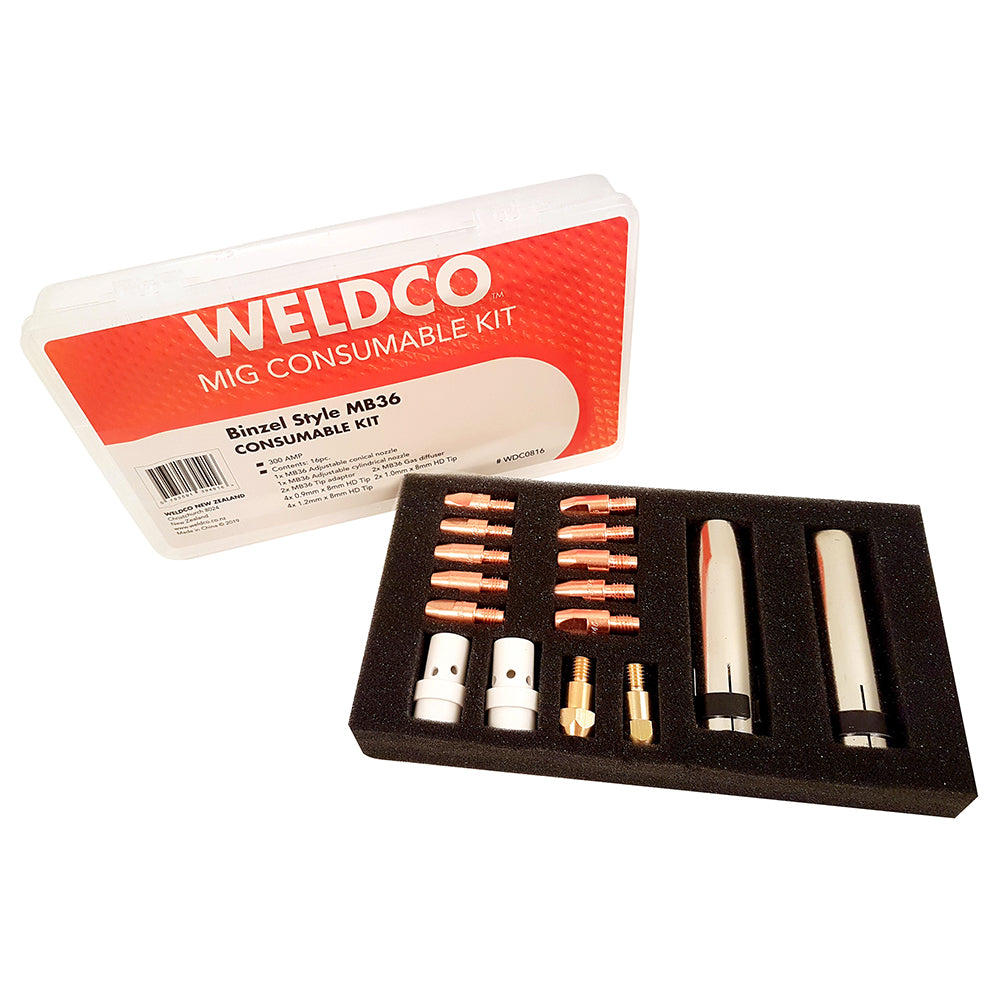 Weldco MIG Torch Consumable Kit - Binzel Style MB36