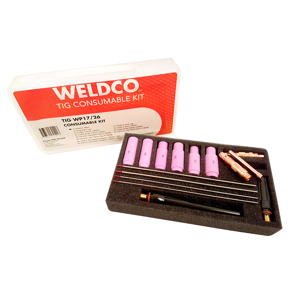 Weldco TIG Torch Consumable Kit TIG WP17/26