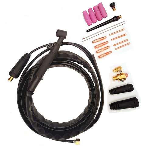 WELDPRO TIG Welding Torch Kit for Arc Inverters,Tig Torch and Regulator