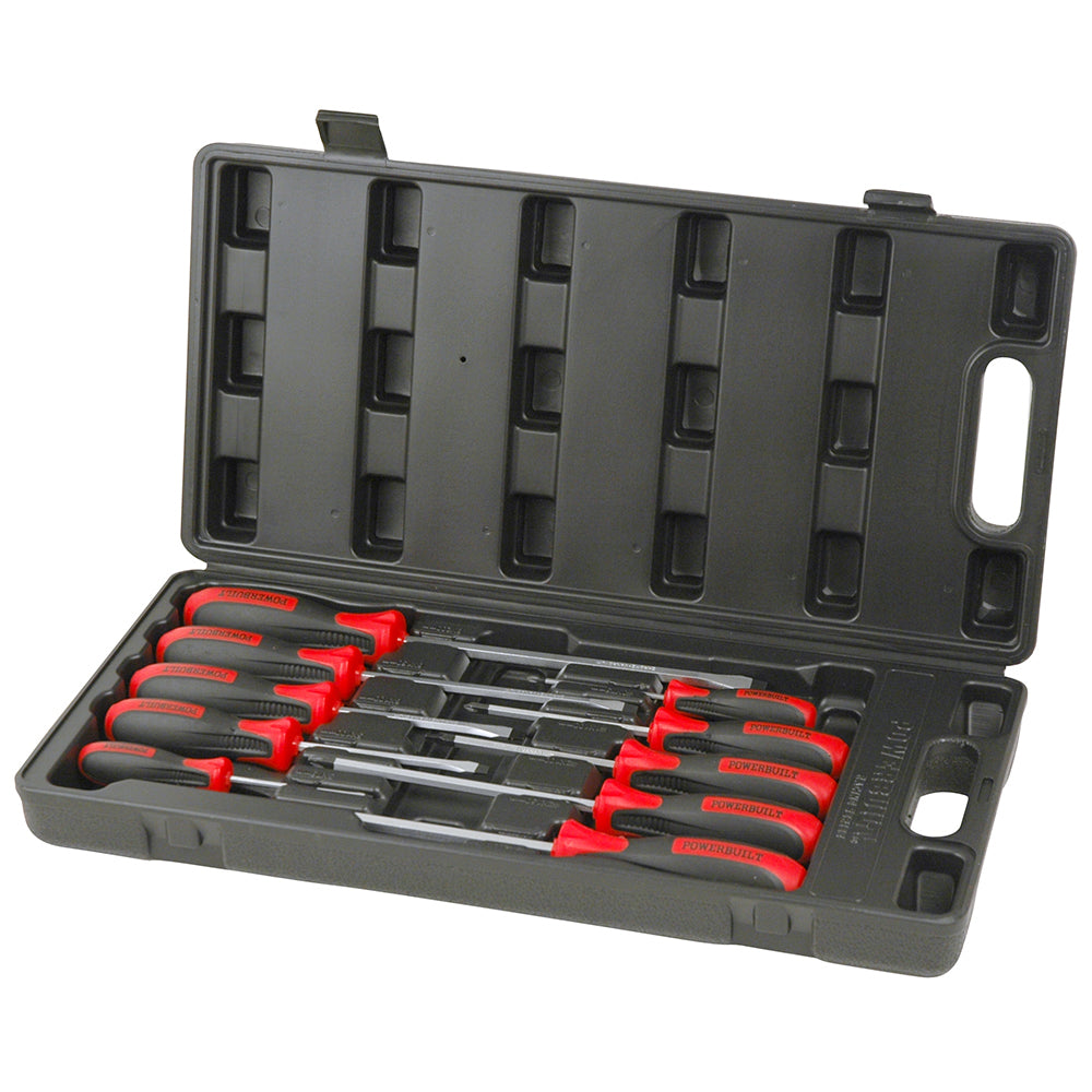 Powerbuilt 10pc Screwdriver Set - Racing Series