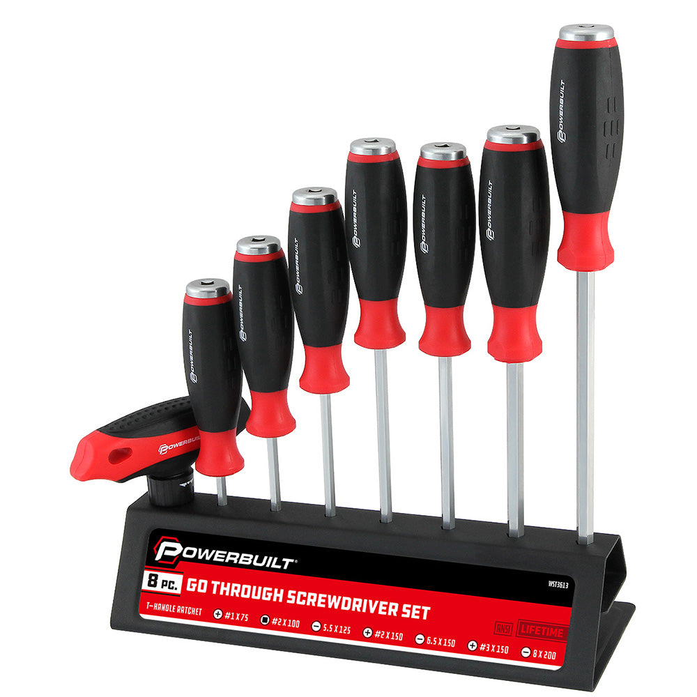 8PC GO THROUGH SCREWDRIVER SET